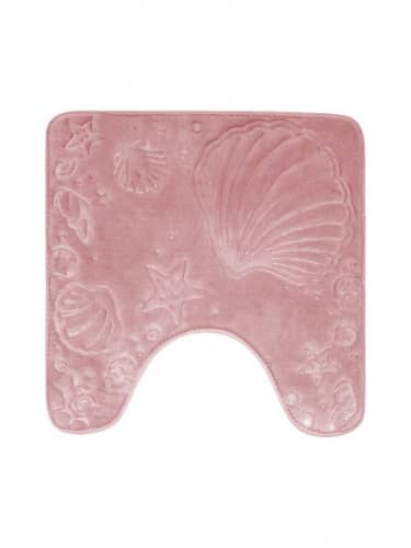 Купить Коврик DeНастия Ракушки для туалета 50х50 см по низкой цене