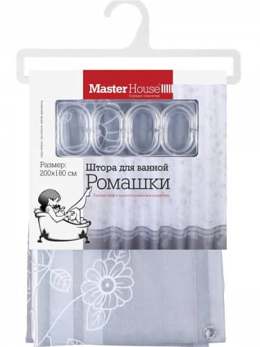 Купить Штора Master House для ванной Ромашки по низкой цене