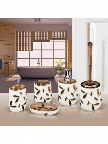 Купить Стаканчик Tatkraft Immanuel Olive для ванной комнаты многослойный ударопрочный акрил по низкой цене