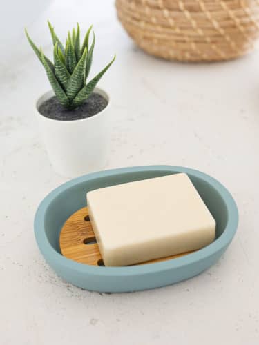 Купить Мыльница Proffi Blue lagoon с деревянной подложкой по низкой цене