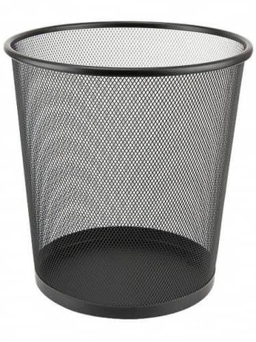 Купить Корзина Axent для бумаг металлическая черная 260x280 мм по низкой цене