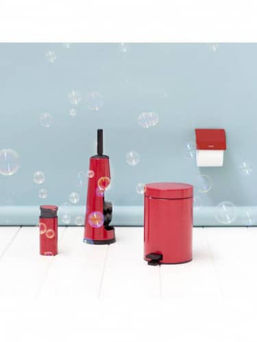 Купить Ёршик Brabantia туалетный с держателем
 красный по низкой цене