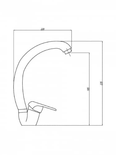 Купить Смеситель Water Jet WJ KF-I04 для кухни по низкой цене