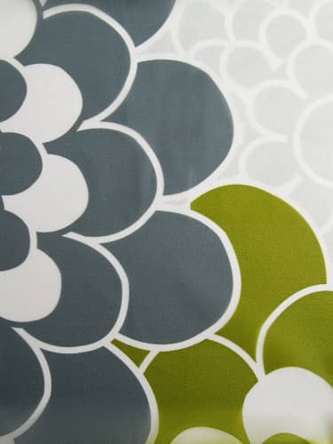 Купить Штора Доляна Зеленые цветы для ванной 180х180 см по низкой цене