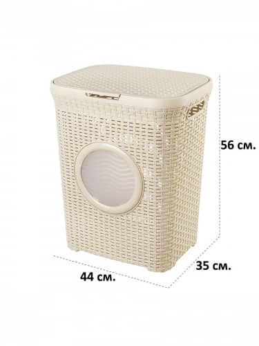 Купить Корзина El Casa Ротанг для белья объем 60 л по низкой цене