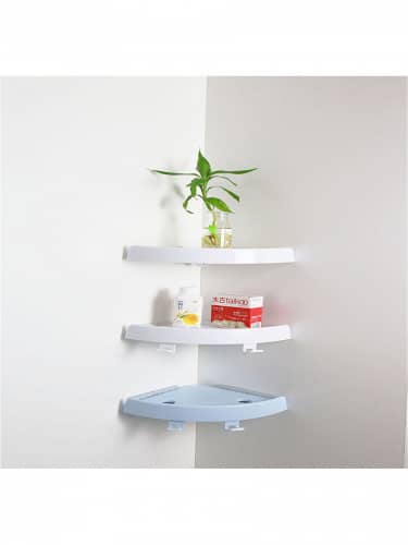 Купить Полка Markethot для ванной угловая на присосках по низкой цене