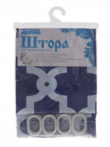 Купить Штора Доляна Марокко для ванной 180х180 см по низкой цене