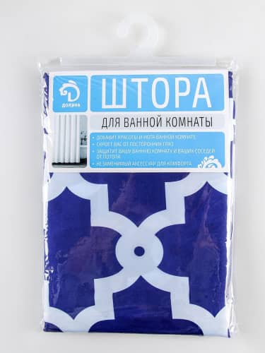 Купить Штора Доляна Марокко для ванной 180х180 см по низкой цене