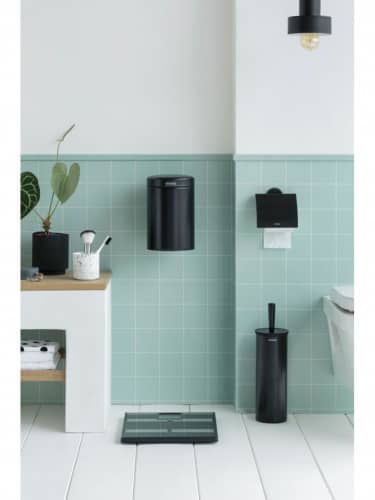 Купить Ёршик Brabantia туалетный с держателем в колбе черный по низкой цене