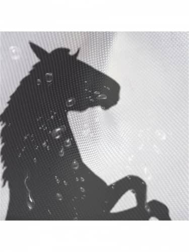Купить Штора Tatkraft Horses тканевая штора для ванной комнаты с кольцами 180х180 см по низкой цене