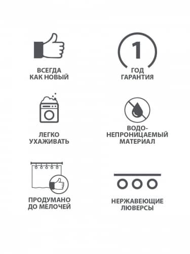 Купить Штора Iddis для ванной по низкой цене