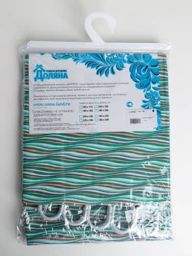 Купить Штора Доляна Бриз для ванной 180х180 см по низкой цене