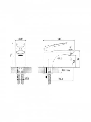 Купить Смеситель Iddis Male MALSB00i01 для умывальника по низкой цене