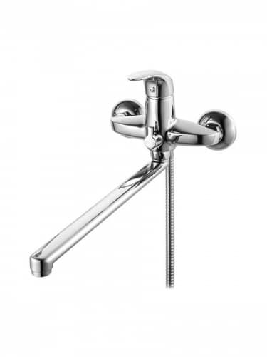 Купить Смеситель Iddis Leaf LEASBL2i10WA для ванны с длинным изливом с керамическим дивертором по низкой цене