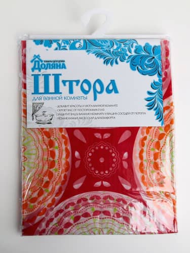Купить Штора Доляна Винтаж для ванной 180х180 см по низкой цене