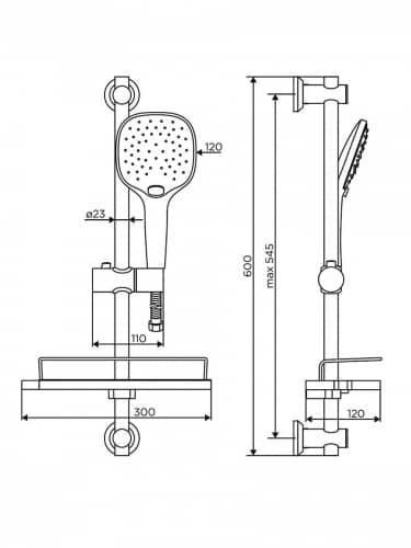 Купить Стойка Dorff Prime D0140000 душевая комплект по низкой цене