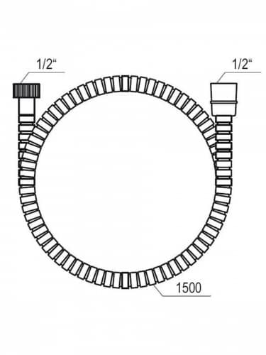 Купить Шланг Ravak душевой с оплеткой из нержавеющей стали 1.5 м по низкой цене