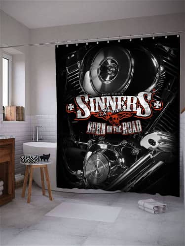 Купить Штора Sinner s Bones для ванной по низкой цене