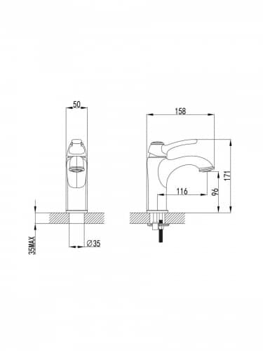 Купить Смеситель Iddis Oldie OLDYG00i01 для умывальника, желтое золото по низкой цене
