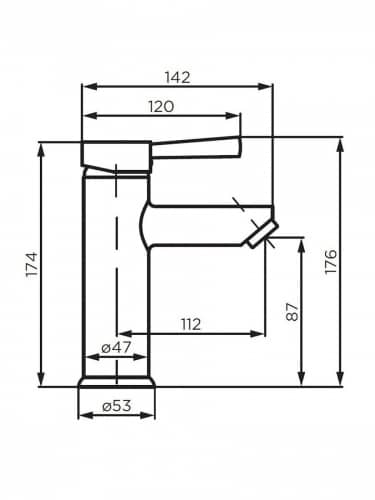 Купить Смеситель Dorff Logic D3002100SS для умывальника по низкой цене