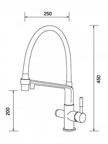 Купить Смеситель Gappo для кухни с гибким излиом по низкой цене