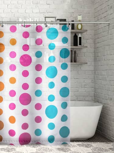 Купить Штора Доляна Цветное драже для ванной 180х180 см по низкой цене