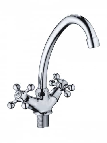 Купить Смеситель Haiba для кухни с высоким изливом, хром по низкой цене