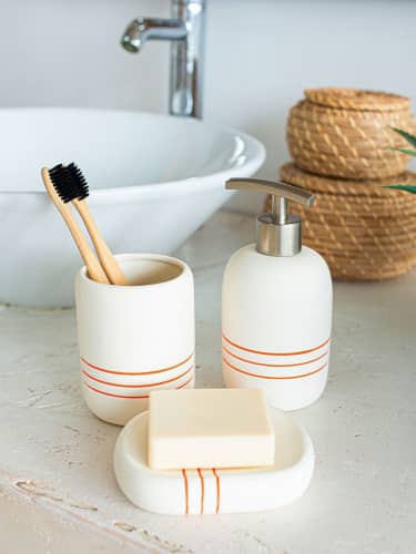 Купить Стаканчик Proffi Orange для зубных щеток из керамики по низкой цене