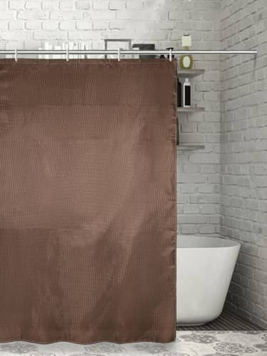 Купить Штора Доляна Шоколад для ванной полиэстер 180x180 см по низкой цене