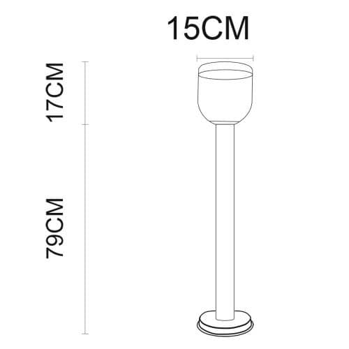 Купить Cветильник Arte lamp Inchino наземный уличный A8163PA-1SS по низкой цене