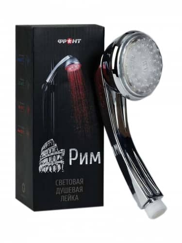 Купить Лейка Rolsen Front LD8010-A11 душевая с подсветкой по низкой цене