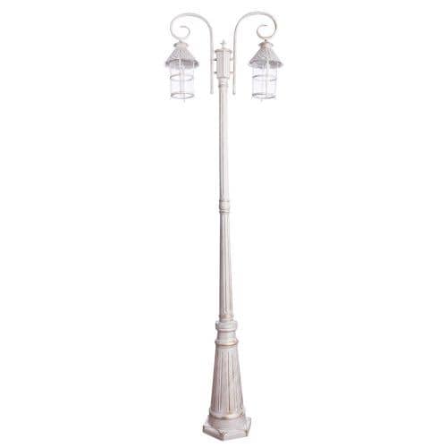 Купить Фонарный столб Arte lamp Prague наземный уличный A1467PA-2WG по низкой цене