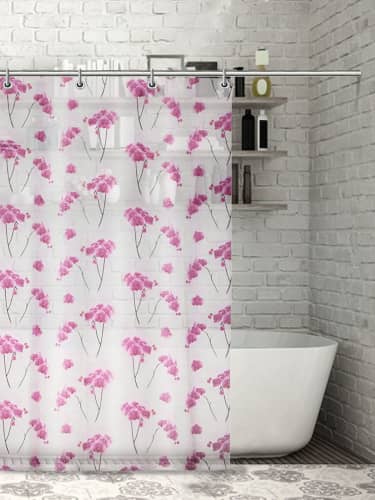 Купить Штора Доляна Орхидея для ванной 180х180 см по низкой цене