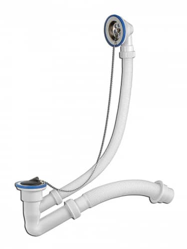 Купить Сифон Virplast Элит для ванн с нержавеющими чашками D40/50 по низкой цене