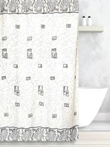Купить Штора Bath Plus Athena grey для ванной 180x180 см по низкой цене