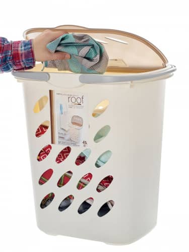 Купить Корзина Sanada для белья со складными ручками и крышкой 45 л 48x35x50,5 см по низкой цене