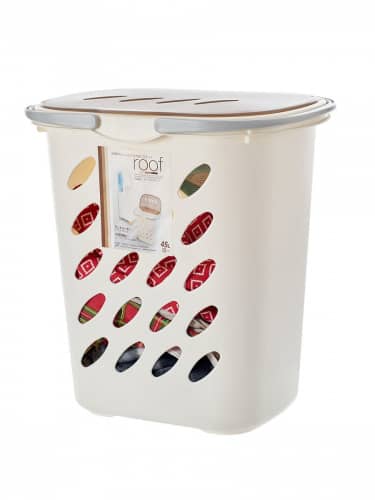 Купить Корзина Sanada для белья со складными ручками и крышкой 45 л 48x35x50,5 см по низкой цене