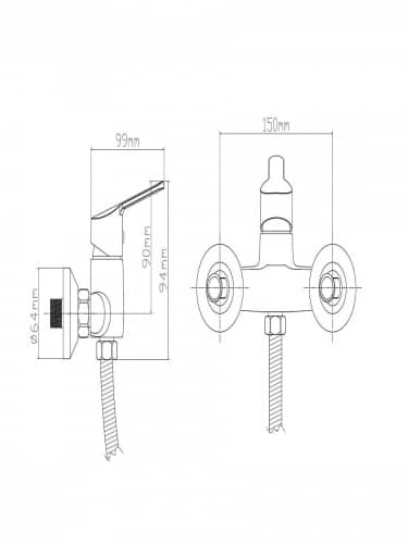 Купить Смеситель Boou для душа из латуни по низкой цене