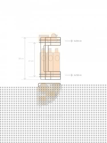 Купить Полка ЧМЗ двухъярусная угловая для ванной комнаты из стали с гальваническим покрытием цвета хром по низкой цене