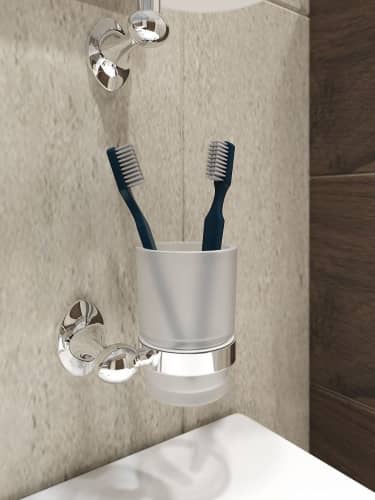 Купить Подстаканник Iddis Male Malssg1i45 одинарный матовое стекло сплав металлов по низкой цене