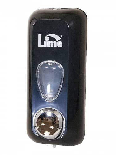 Купить Диспенсер Lime для жидкого мыла в пакетах черный 0.6 л по низкой цене
