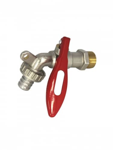 Купить Кран No Name шаровый водоразборный со штуцером под замок 1/2 по низкой цене