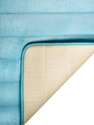 Купить Коврик Аквалиния для ванной комнаты и туалета полоска синий 50х80 см по низкой цене