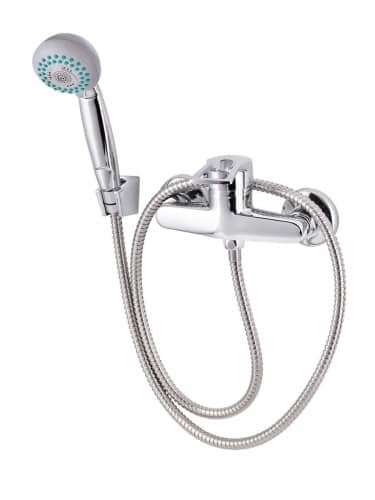 Купить Смеситель Профсан ПСМ-509-КТ/017 с душевой лейкой и шлангом по низкой цене