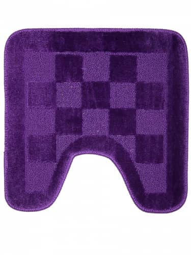 Купить Коврик Аквалиния Twist Шахматы для ванной комнаты сливовый 45х45 см по низкой цене