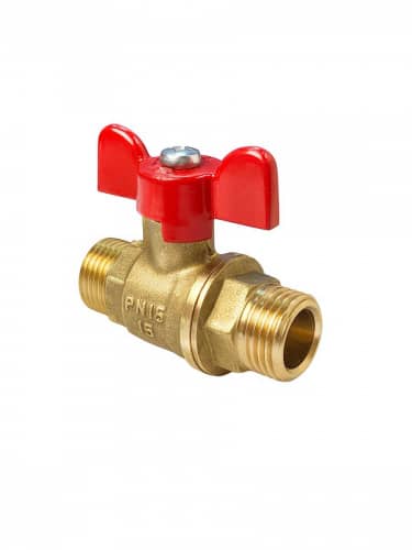 Купить Кран Valfex шаровой латунный ручка-бабочка по низкой цене