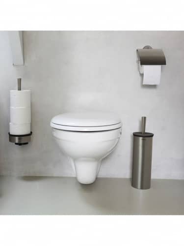 Купить Ёршик Brabantia туалетный с держателем в колбе платиновый по низкой цене