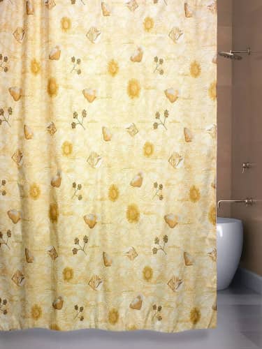 Купить Штора Bath Plus The Atlantic для ванной бежевый 180x180 см по низкой цене