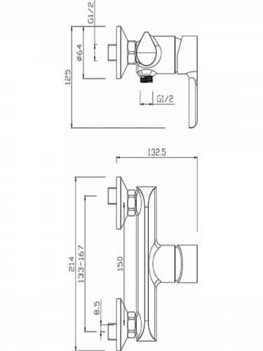 Купить Смеситель Argo Elat для душа по низкой цене