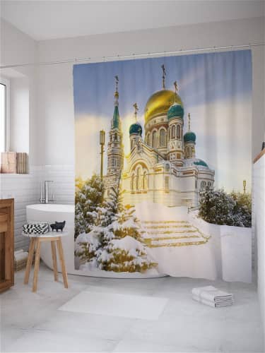 Купить Штора JoyArty для ванной тканевая 180х200 см по низкой цене